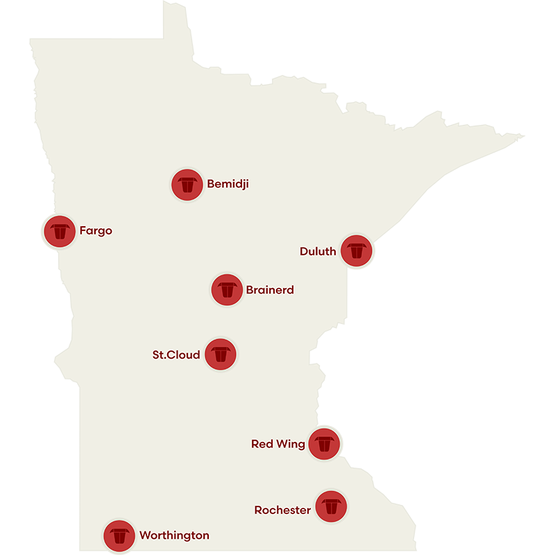 Swanson Meats Delivery Map Of Minnesota